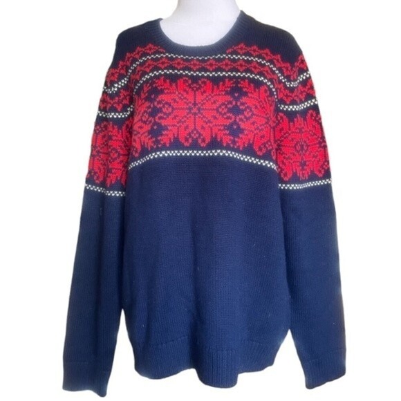 J. McLaughlin Man’s Winter Ski Norwegian Scandinavian Sweater‎ - Picture 1 of 9